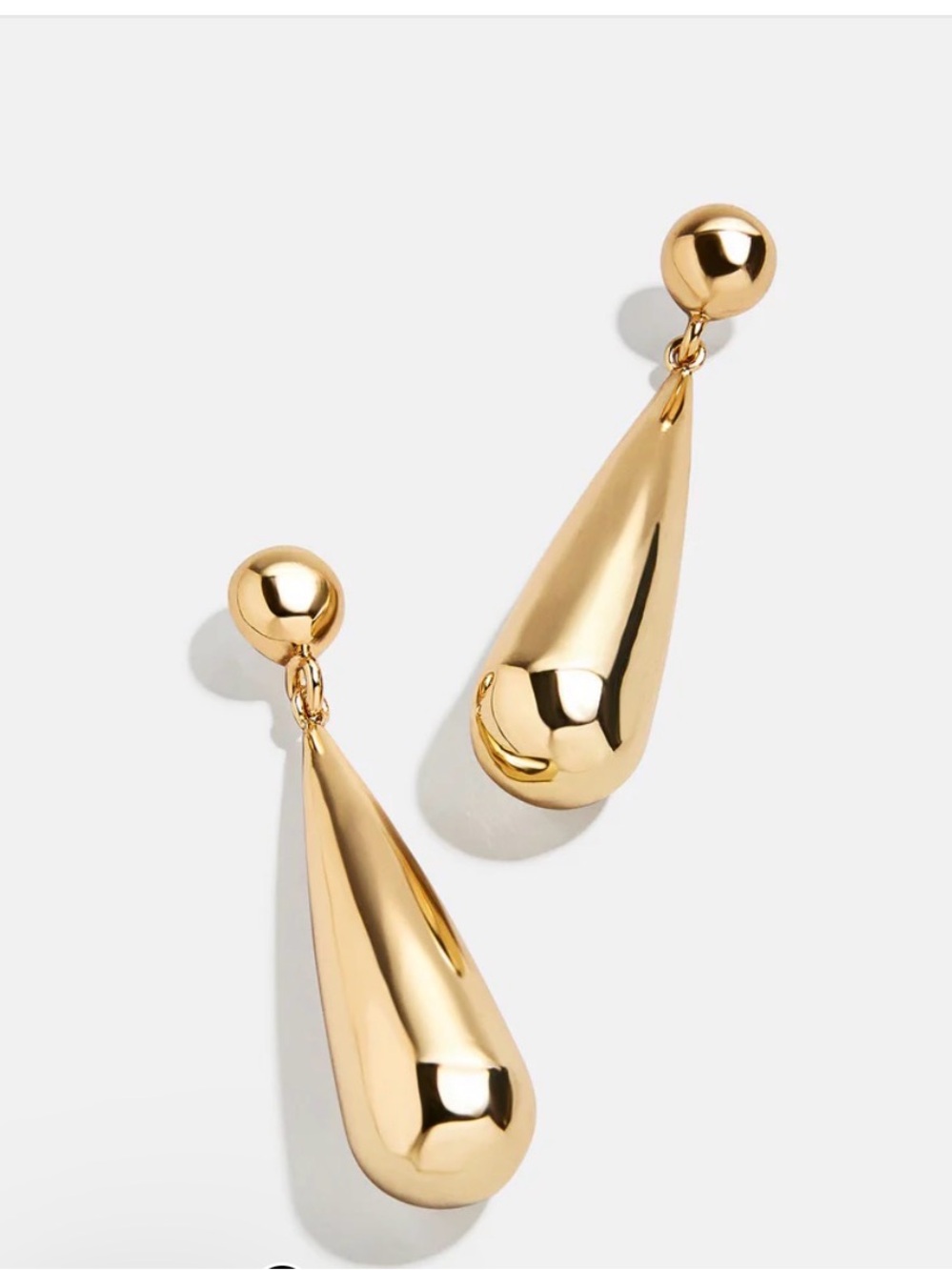 Baublebar Statement Gold Teardrop Earrings - Women's Jewelry